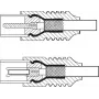 Goobay Antennenkabel (Klasse A+, >95 dB), 3-fach geschirmt, 1,5 m, Weiß – Koax-Stecker > Koax-Buchse (vollständig geschirmt) (58807)