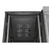 19-Zoll-Rack-Schrank LANBERG 22HE 600x1000 mm, schwarz, Glastüren vorne und hinten