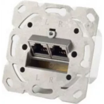 RJ-45 Netzwerkdose ShiverPeaks BS74280 — Kategorie 6a, Metallisch