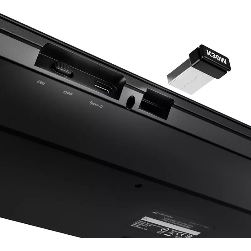 Sharkoon OfficePal K30W schwarz DE-Layout Rubberdome