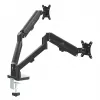 Maclean 2 Monitorhalterung, Gasdruckfeder, 17-32, 2-10 kg, Schwarz, MC-134