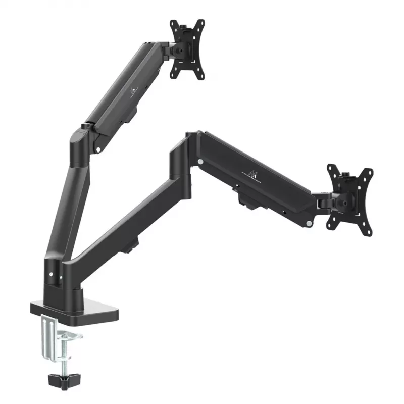 Maclean 2 Monitorhalterung, Gasdruckfeder, 17-32, 2-10 kg, Schwarz, MC-134