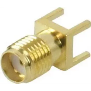 HF-/Video-Anschluss ShiverPeaks 98612 SMA vergoldet print-mount