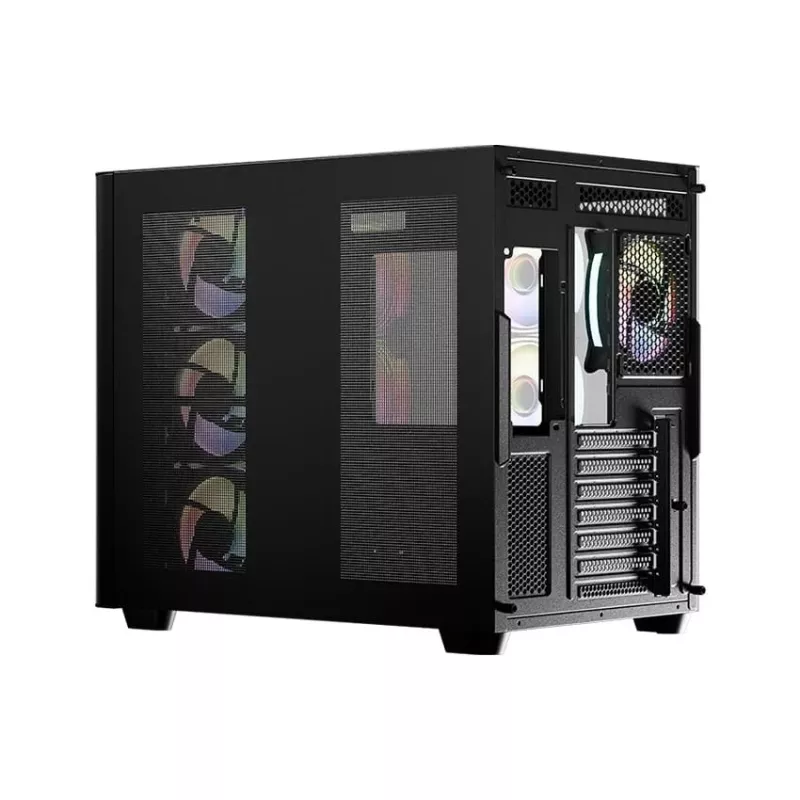 Computergehäuse LC-Power LC-8001B-ON Midi Tower Schwarz