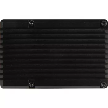 JOY-IT RPI CASE ALU07F - Gehäuse für Raspberry Pi 4, Alu, Lüfter, schwarz (RB-ALUCASEP4+07FAN)