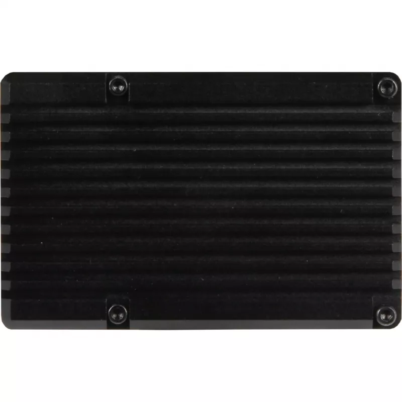 JOY-IT RPI CASE ALU07F - Gehäuse für Raspberry Pi 4, Alu, Lüfter, schwarz (RB-ALUCASEP4+07FAN)