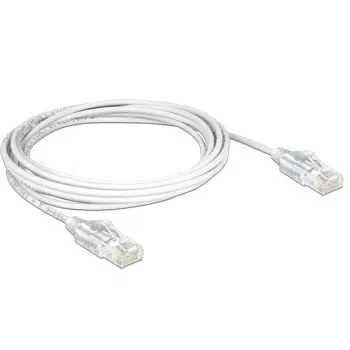 DeLOCK - Patchkabel - RJ-45 (M) - RJ-45 (M) - 50cm - UTP - CAT 6 - Halogenfrei - Weiß (83780)