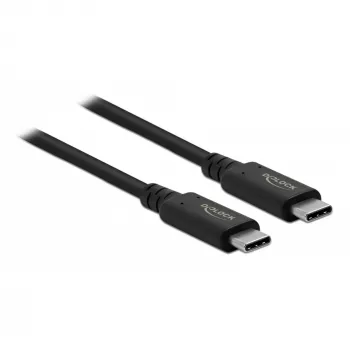 Delock - USB-Kabel - USB-C (M) zu USB-C (M) - USB4 / Thunderbolt 3 / DisplayPort - 20 V - 5 A - 80 cm - Unterstützt Power Delivery 3.0, unterstützt 8K 60 Hz (7680 x 4320), Unterstützung