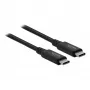 Delock - USB-Kabel - USB-C (M) zu USB-C (M) - USB4 / Thunderbolt 3 / DisplayPort - 20 V - 5 A - 80 cm - Unterstützt Power Delivery 3.0, unterstützt 8K 60 Hz (7680 x 4320), Unterstützung