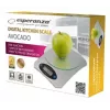 Elektronische Küchenwaage ESPERANZA Avocado Grau — 5 kg Kapazität, Bambusplattform, Einheiten g/lb/oz