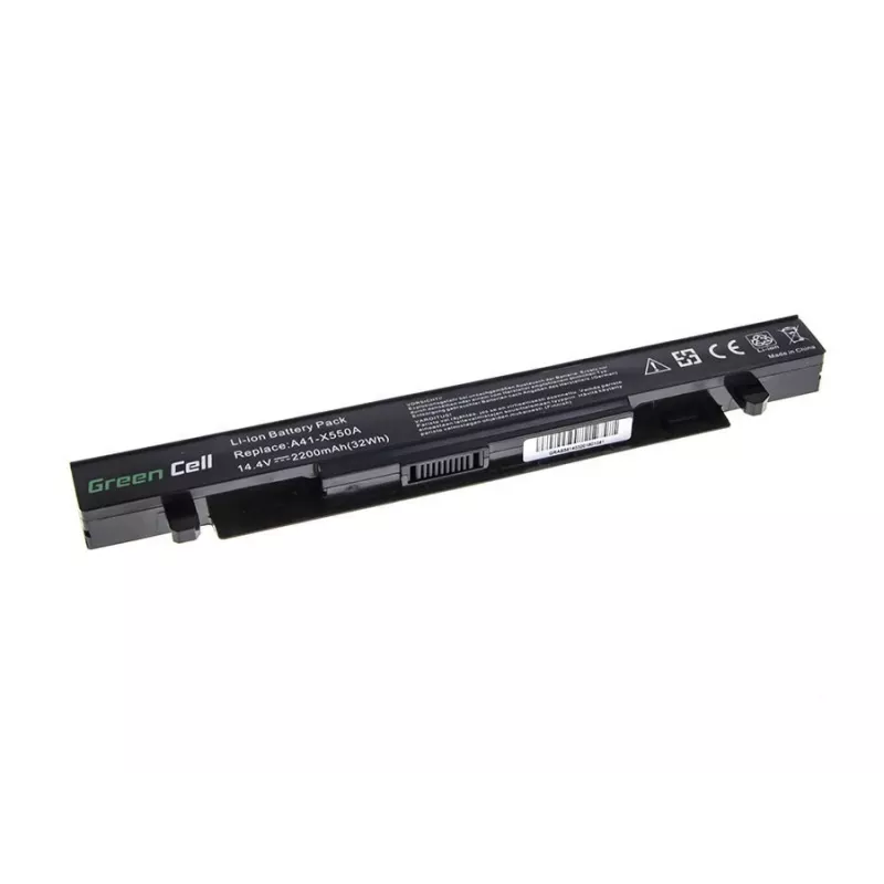 Battery Grün Cell AS58 for ASUS laptops — Li-Ion 2200 mAh, 14.4 V, 4 cells, Schwarz
