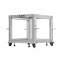 Rack 19 9U 600x600-1100 verstellbar grau