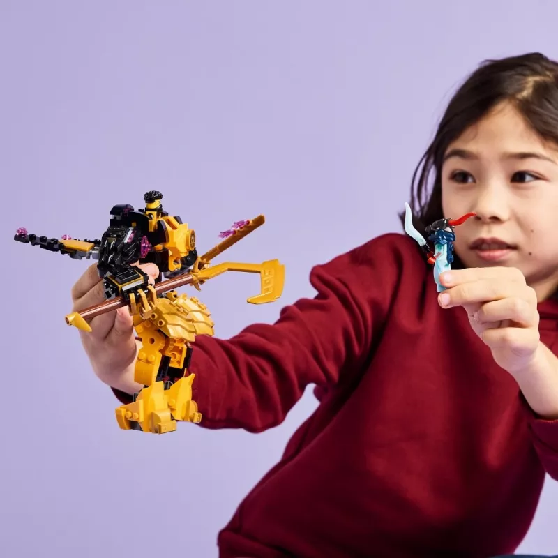 LEGO Bauset NINJAGO 71839 Arins Spinjitzu Kampf-Mech, 213 Teile, 2 Minifiguren, Höhe 160 mm