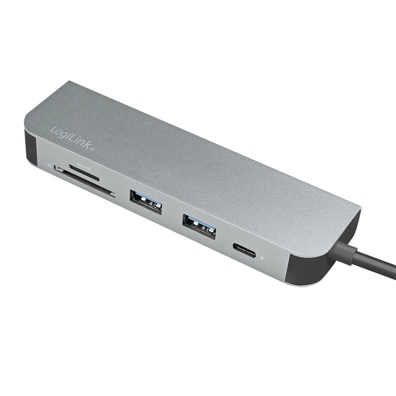 LogiLink UA0343 USB-C Multiport-Hub Aluminium USB 3.2 2nd Gen Mult