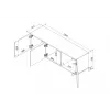 Cama 3D RTV-Schrank ALMA 150x41.5xH55 Kaschmir