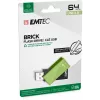 USB-Stick Emtec C350 Brick 64 GB USB Typ-A Schwarz Grün