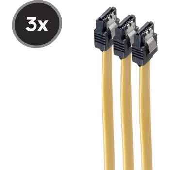 SATA-Datenkabel ShiverPeaks BS78246-0.5Y-3 6 Gb/s mit Metallclip, 0,5 m