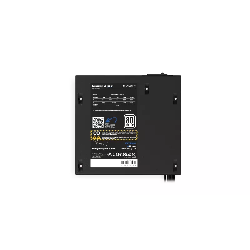 ENDORFY Elementum E5 550W Netzteil 24-pin ATX ATX Schwarz