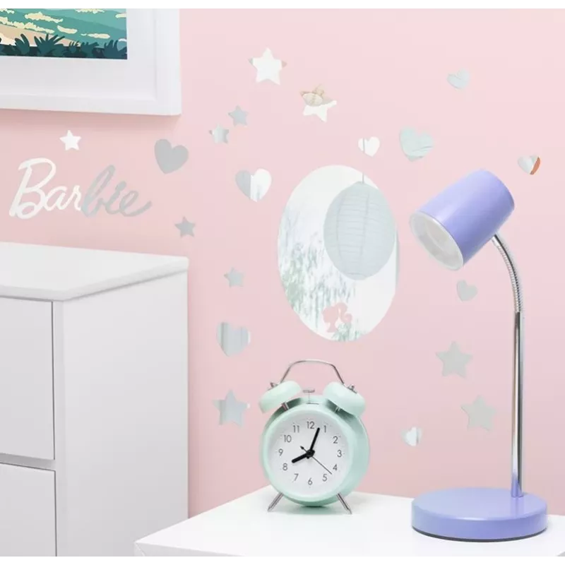 Spiegel-Wandaufkleber Paladone PP13751BR Barbie-Design – dekorativer selbstklebender Spiegelfolien-Aufkleber