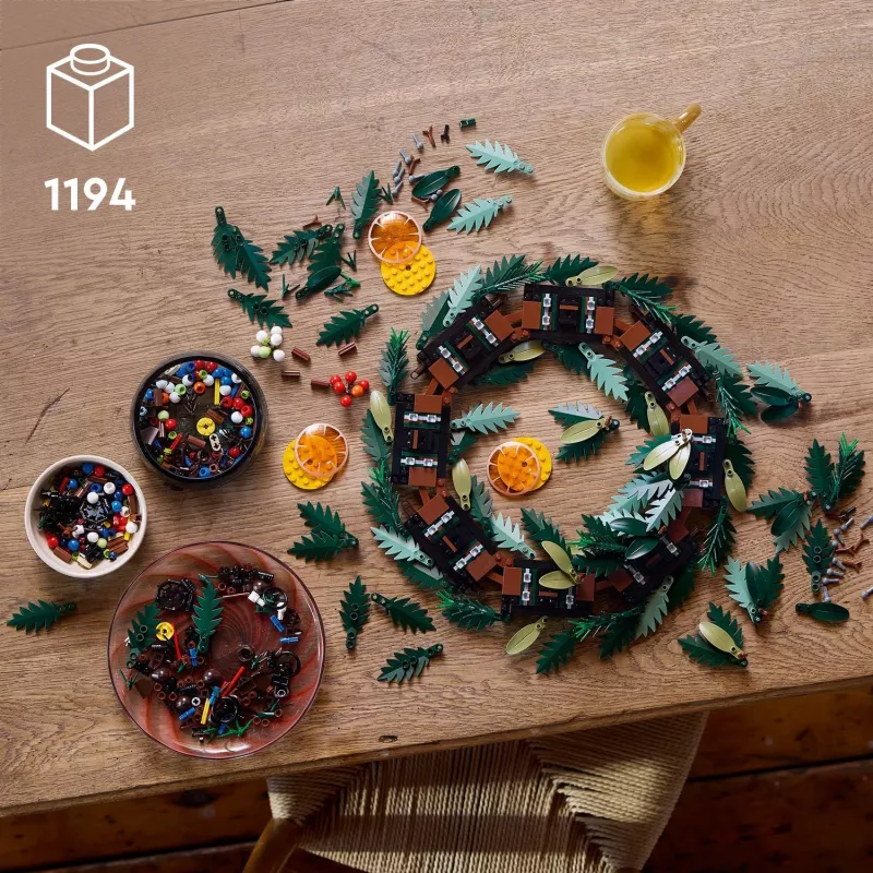 LEGO 10340 Icons Weihnachtskranz Bauspielzeug