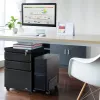 Büro-Schubladeneinheit Maclean MC-850 Schwarz Metall 2 Schubladen