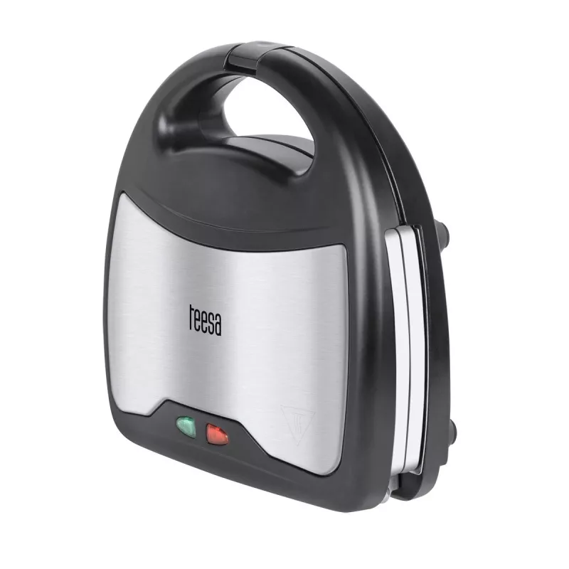 Sandwich Maker Teesa TSA3221 800 W Schwarz Edelstahl