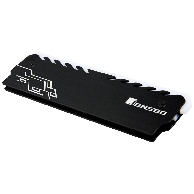 RAM-Kühler Jonsbo NC-1 RGB Schwarz – aktiver Speicherkühlkörper mit RGB-Beleuchtung, Low-Profile-Design