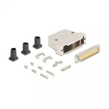 DeLOCK 67140 Drahtverbinder D-Sub 50-polig Silber Stecker