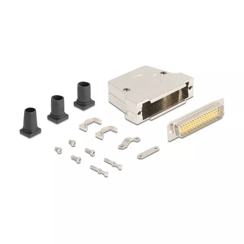 DeLOCK 67140 Drahtverbinder D-Sub 50-polig Silber Stecker