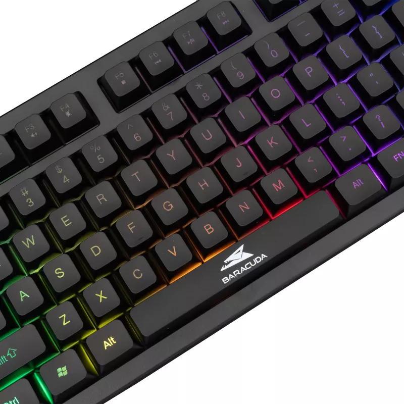 Kabelgebundene Baracuda Krill Schwarz Tastatur KRILL-B — kompaktes Layout, US-Layout