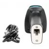 Manhattan 2D Long Range LED Barcode Scanner, USB, 450mm Scan-Tiefe, Max. Umgebungslicht 100.000 Lux (Sonnenlicht), Unterstützt Symbologien - 1D (x21 Versionen) und 2D (x10 Versionen), Scanner RJ45 zu USB 1,8m Kabel (gängigster Typ, USB-A), Schwarz, 3 Jahre Garantie