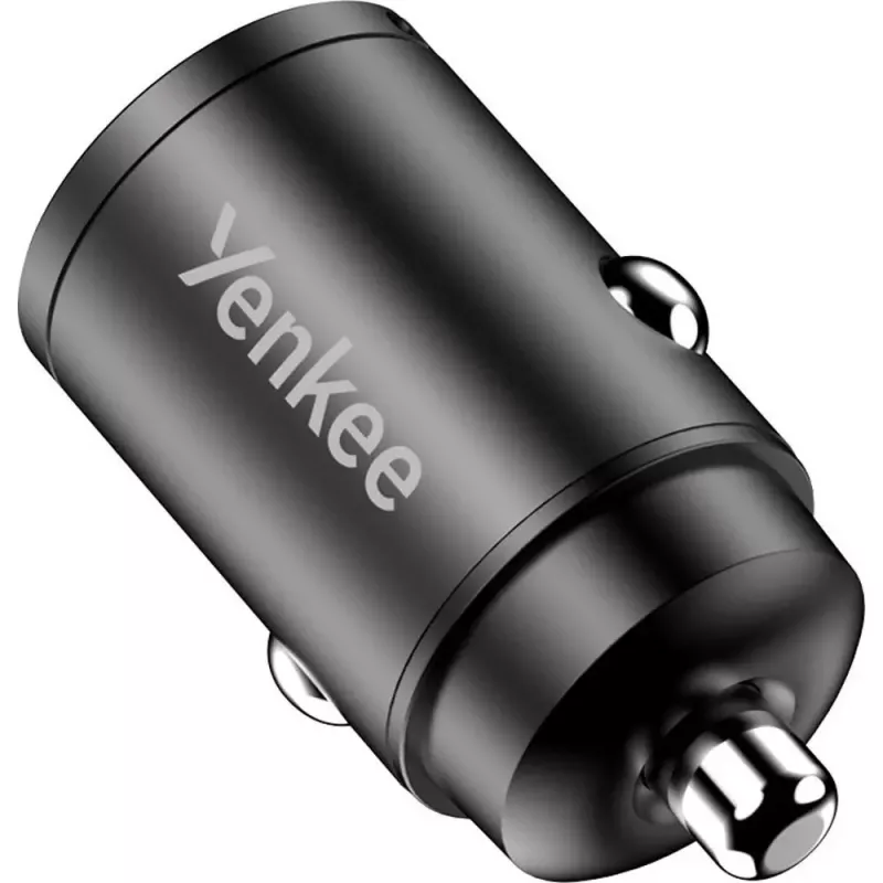 Autoladegerät YENKEE CAR 02 Power Delivery 30W mit USB-A- und USB-C-Anschlüssen