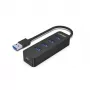 UNITEK uHUB Q4 USB 3.2 Gen 1 (3.1 Gen 1) Type-A 5000 Mbit/s Schwarz