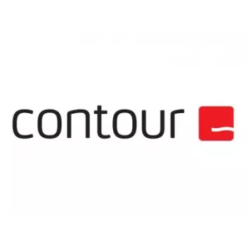 Ergonomische kabelgebundene Maus Contour X-Bar mit zentriertem Design — Schwarz