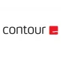 Ergonomische kabelgebundene Maus Contour X-Bar mit zentriertem Design — Schwarz