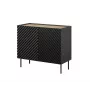 Kommode Cama Meble ONDA 2D 98x45x85 cm, schwarz, Spanplattenrahmen