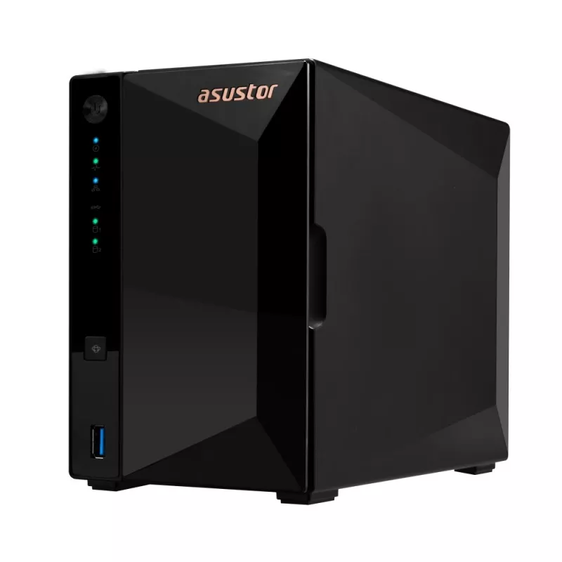 Asustor DRIVESTOR 2 Pro Gen2 AS3302T v2 NAS Realtek RTD1619B 2 GB DDR4 ADM Schwarz