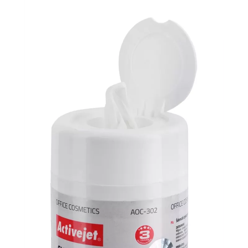 Activejet AOC-302 LCD-Bildschirm-Reinigungstücher, 100 Stk