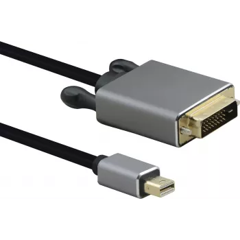 Mini DisplayPort auf DVI Kabel helos 288475 — 1,0 m, schwarz
