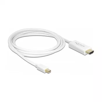 Videokabel-Adapter DeLOCK 83707 Mini DisplayPort auf HDMI 2m Weiß