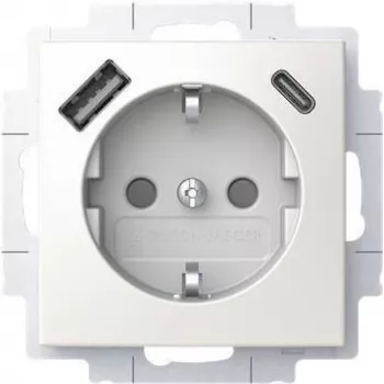 BUSCH JAEGER SCHUKO Steckdose USB-A+C 20 EUCB2USBAC-914 (2CKA002011A6298)
