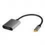 LogiLink CUA0103 USB 3.2 Gen1 Type-C-auf-HDMI-A-Kabel 0,15 m Schwarz Grau