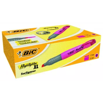 BIC Highlighter XL 2-5 mm, pink, Box 10 Stk. 247130