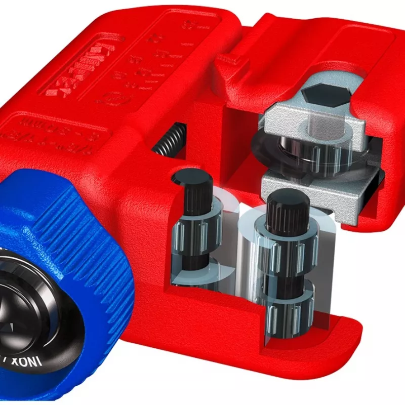 Rohrschneider Knipex TubiX S 3–30 mm, kompaktes Schneidwerkzeug für Metall- und Kunststoffrohre