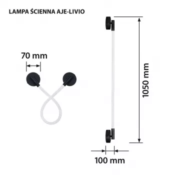 Activejet LED-Wandlampe AJE-LIVIO WW