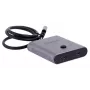 Dockingstation Unitek D1078A — USB-C-Hub, 2x USB-C-Eingang, 1x USB-C-Ausgang, 100 W PD, 4K-Unterstützung, max. 3480×2160, grau