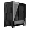 PC-Gehäuse MODECOM VOLCANO EXPANSE T Midi Tower, gehärtetes Glas, USB-C, unterstützt Micro-ATX, GPU bis zu 430 mm, CPU-Kühler bis zu 180 mm, 3x 3,5-Zoll-Einbauplätze, 2x 2,5-Zoll, schwarz