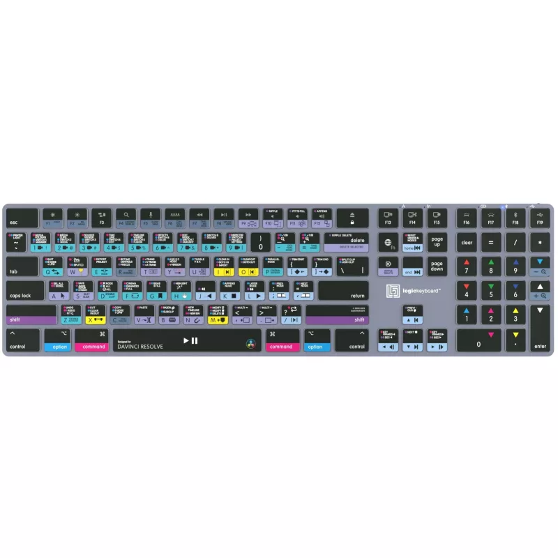 Logickeyboard LKB-RESB-TM-UK Office Bluetooth QWERTY Tastatur Grau Titanium