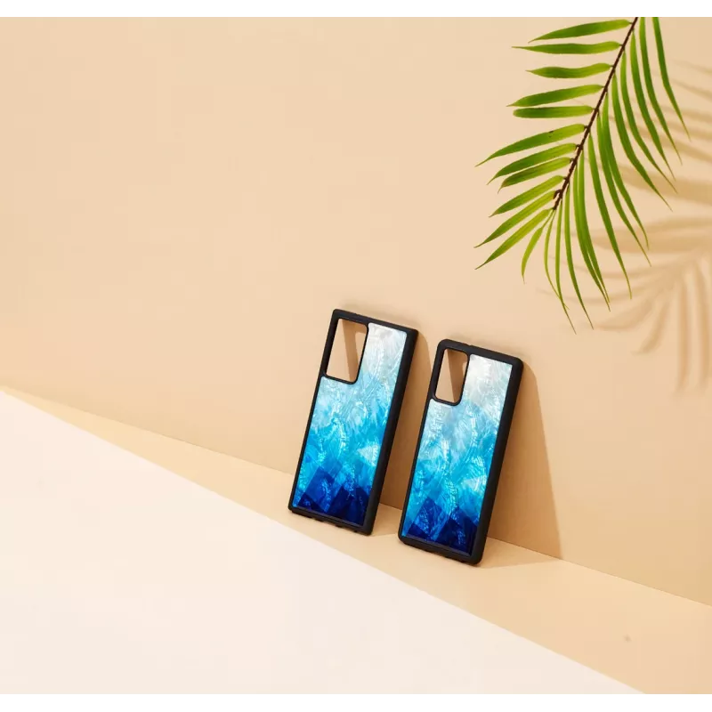 Schutzhülle iKins für Samsung Galaxy Note 20 Ultra – blue lake Schwarz