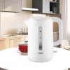 Elektrischer Wasserkocher Maestro MR-022-WHITE, 2,2 L, 1850–2200 W, Kunststoffgehäuse, 360°-Basis, Antikalkfilter, Wasserstandsanzeige